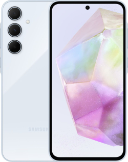 Смартфон Samsung Galaxy A35 5G, 6.6" Super AMOLED, 8GB, 256GB, 50MP, 5000 mAh, Светлосин
