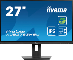 Монитор IIYAMA XUB2763HSU-B1, 27'' IPS LED panel, AG, 16:9, FHD 1920x1080, 3ms, 100Hz