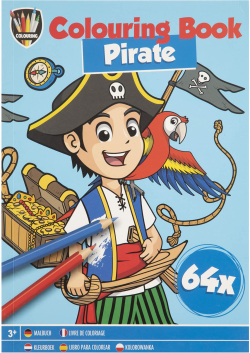 Moxy Книжка за оцветяване Пират, А5, 64 страници