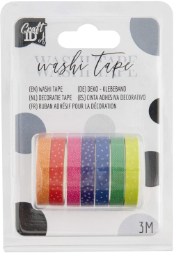 Craft ID Тиксо, с мотиви за декорация, дължина 3 m, 3 броя, шарено