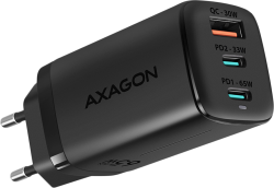 Принадлежност за смартфон Axagon GaN wallcharger <240V - 3x port (USB + dual USB-C), PD3.0-QC4+-PPS-Apple
