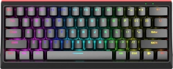 Клавиатура Mechanical keyboard 61 keys TKL - KG962G - RED switches, RGB