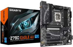 Дънна платка GIGABYTE Z790 EAGLE AX, LGA1700, 4x DDR5, 2500 Mb/s, 802.11ax, ВТ 5.3, ATX