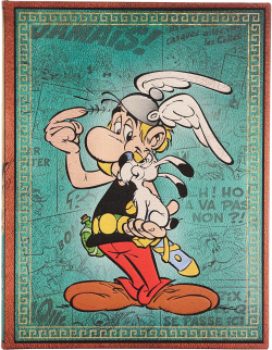 Канцеларски продукт Paperblanks Тефтер Asterix the Gaul, Ultra, широки редове, твърда корица, 72 листа