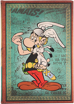 Paperblanks Тефтер Asterix the Gaul, Mini, широки редове, твърда корица, 88 листа