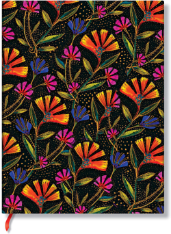 Канцеларски продукт Paperblanks Тефтер Wild Flowers, Midi, широки редове, мека корица, 88 листа
