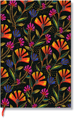 Канцеларски продукт Paperblanks Тефтер Wild Flowers, Mini, широки редове, мека корица, 104 листа