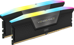 Памет Corsair Vengeance RGB, 32GB(2x 16GB) DDR5, 6000Mhz, CL38, 1.35V Std PMIC Intel XMP Memory