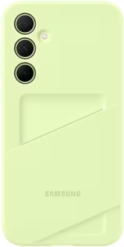 Калъф за смартфон Samsung A35 Card Slot Case Lime
