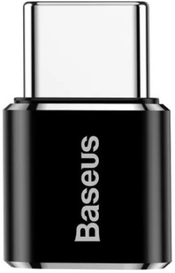 Кабел/адаптер BASEUS CAMOTG-01, Micro USB, USB Type-C, Черен