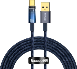 Кабел/адаптер Кабел Baseus CATS000203 USB към USB Type C 100W 1м - син