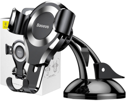 Принадлежност за смартфон Поставка за телефон за кола Baseus Osculum Type Gravity SUYL-XP0S - черна-сребристо