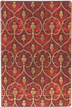 Канцеларски продукт Paperblanks Тефтер Red Velvet, Mini, широки редове, мека корица, 104 листа