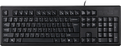 Клавиатура A4TECH KRS-83, с кабел, БДС, мембранни клавиши, черен цят