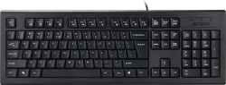 Клавиатура A4TECH KRS-85, с кабел, БДС, мембранни клавиши, черен цвят