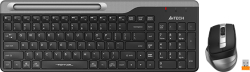 Клавиатура A4TECH FB2535C, комплект клавиатура с мишка, Bluetooth,, мембранни клавиши, сив цвят