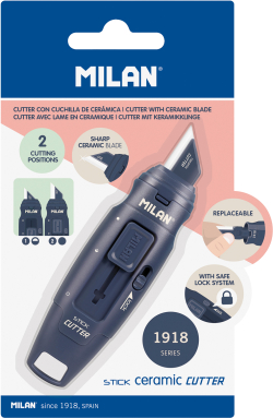 Продукт Milan Керамичен нож 1981 Stick, тъмносин