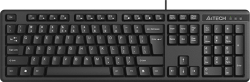 Клавиатура A4TECH KKS-3, с кабел, БДС, мембранни клавиши, черен цвят