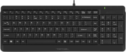 Клавиатура A4TECH FSTYLER FK15, с кабел, БДС, мембранни клавиши, черен цвят