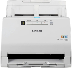 Скенер Canon imageFORMULA RS40, CMOS CIS 1, А4, 600 x 600 dpi, USB 2.0, 40 стр/мин, Бял