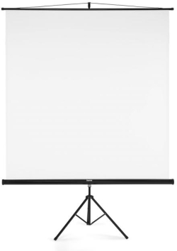 Екран за проектор HAMA-21573, eкран на стойка 180 x 180 cm, 2 в 1, за проектор,мобилен комплект бял