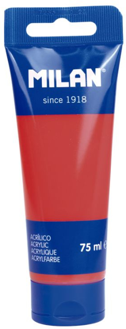 Канцеларски продукт Milan Акрилна боя, цвят диня, 75 ml