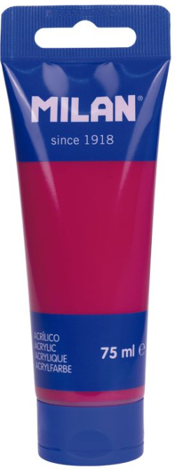 Канцеларски продукт Milan Акрилна боя, цвят магента, 75 ml