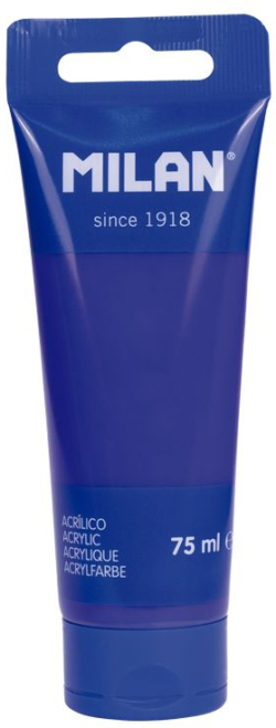 Канцеларски продукт Milan Акрилна боя, тъмносиня, 75 ml