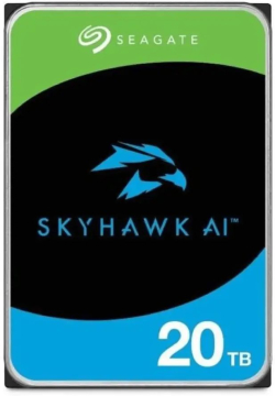 Хард диск / SSD Seagate SkyHawk AI, 20 TB, 3,5", 7200 rpm, 256 MB, 2x SATA 3 6Gb/s, Cървърен