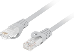 Медна пач корда Lanberg patchcord CAT.6 UTP LSZH CCA 1m Fluke Passed, Grey