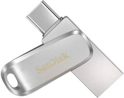 USB флаш памет USB памет SanDisk Ultra Dual Drive Luxe, 1TB, USB 3.1 Gen 1, USB-C, Сребрист