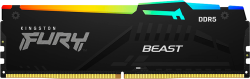 Памет Kingston Fury Beast RGB Expo, 64GB(2x 32GB) DDR5, 6000Mhz, CL30 DIMM