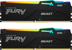 Памет Kingston FURY Beast RGB - 32 GB (2 x 16 GB) DDR5, 6000 MHz, 1.4 V
