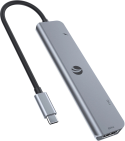 Докинг станция VCom Docking Station Type-C 7-in-1 - CUE39 - PD3.0 100W, HDMI x 2, USB3.0 x 2, SD, TF