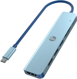 VCom докинг станция Docking Station Type-C 7-in-1 - CUE18 - PD3.0 100W, HDMI, USB3.0 x 1