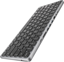 Клавиатура AXAGON HMC-KB keyboard USB-C 5Gbps with HUB, microSD-SD, 3x USB-A, HDMI 4K-60Hz, PD 100W, Audio, US layout на най-ниска цени