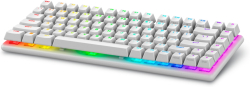 Клавиатура Dell Alienware Pro, безжиччна, геймърска, механични клавиши, RGB, 5 профила, бял цвят