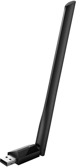 WiFi безжична карта/адаптер TP-Link ARCHER T2U PLUS, AC600 High Gain Wireless Dual Band USB Adapter, 1T1R, 802.11ac-a-b-g-n, USB, external antenna