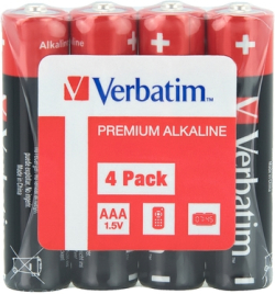 Батерия Verbatim ALKALINE BATTERY AAA 4 PACK (SHRINK WRAP)