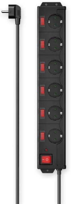 Контакт HAMA Разклонител 6 гнезда, 1.4м, 223160