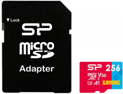 SD/флаш карта Silicon Power Superior Gaming 256GB, microSDHC-SDXC, Class 10, A1, V30, UHS-I U3, SD адаптер