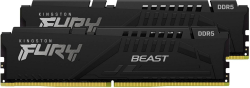 Памет Kingston Fury Beast Expo, 32GB(2x 16GB) DDR5, 6400Mhz, CL32-39-39, 1.4V, черен цвят