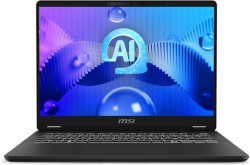 Лаптоп MSI Prestige 14 AI Studio C1UDXG, Intel Core Ultra 7 155H, 32GB, 1TB SSD, Win 11H