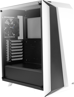Кутия Aerocool Cylon Pro RGB прозрачен панел от закалено стъкло CYLON-PRO-G-WT-V2