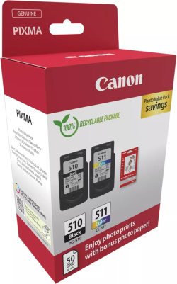 Касета с мастило Canon PG-510 BK - CL-511 PVP