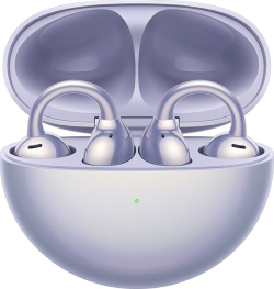 Слушалки Huawei FreeClip, Оpen-Ear, Bluetooth 5.3, Микрофон, 10.8 мм, 510 mAh, 55 mAh, Лилав