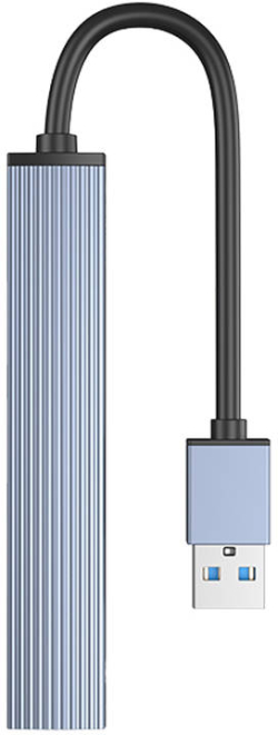 USB Хъб USB Хъб Orico 4 порта, от Type-A към 4x USB 3.0 Type-A, 5000 Mbit-s, сив
