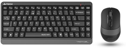 Клавиатура A4Tech Fstyler F1110Q, безжични wireless, БДС, мембранни клавиши, сив цвят