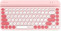 Клавиатура Безжична клавиатура A4tech Fstyler FBK30, Bluetooth, 2.4G - розова