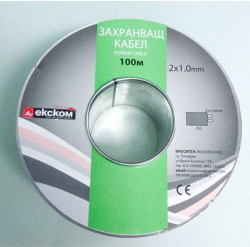 Захранващ кабел 2х1.00мм, 100 метра